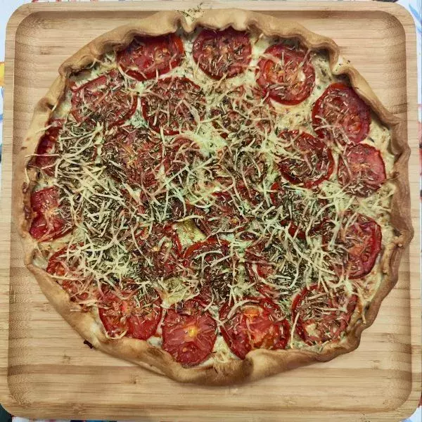 Tarte moutarde thon tomates