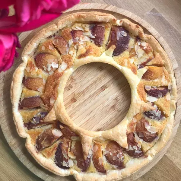 Tarte aux pêches 