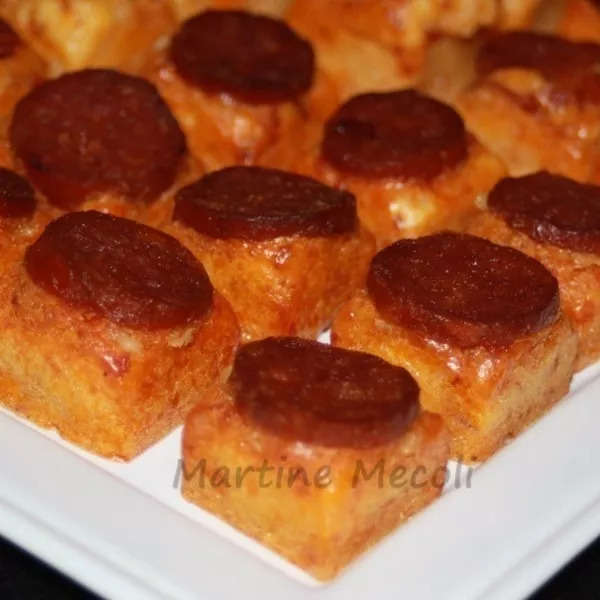 Mini cubes au chorizo sans cook'in