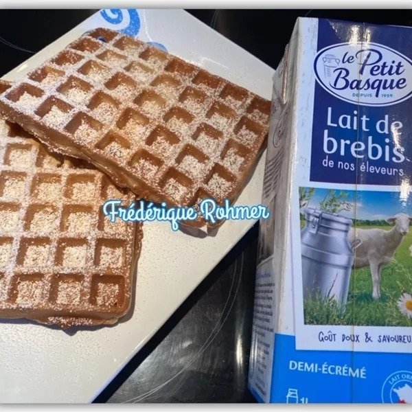 Gaufres au lait de brebis 