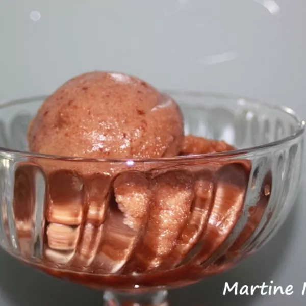 Sorbet aux cerises sans cook'in et sans sorbetière