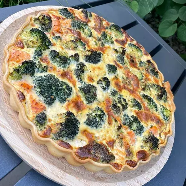 Quiche saumon brocolis