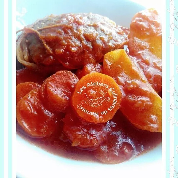 Steak haché de veau en sauce