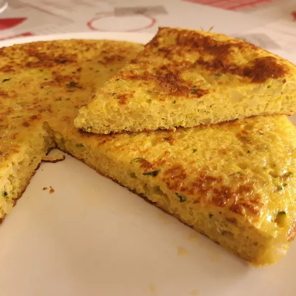 TORTILLA AUX POMMES DE TERRE ET COURGETTES