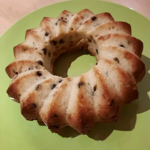 Double gâteau italien à la ricotta, fruits confits, raisins secs et pépites de chocolat