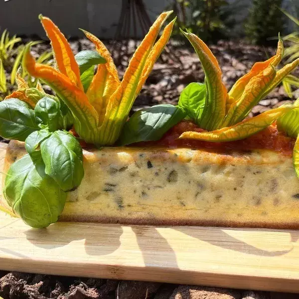 Terrine de courgettes au fines herbes 