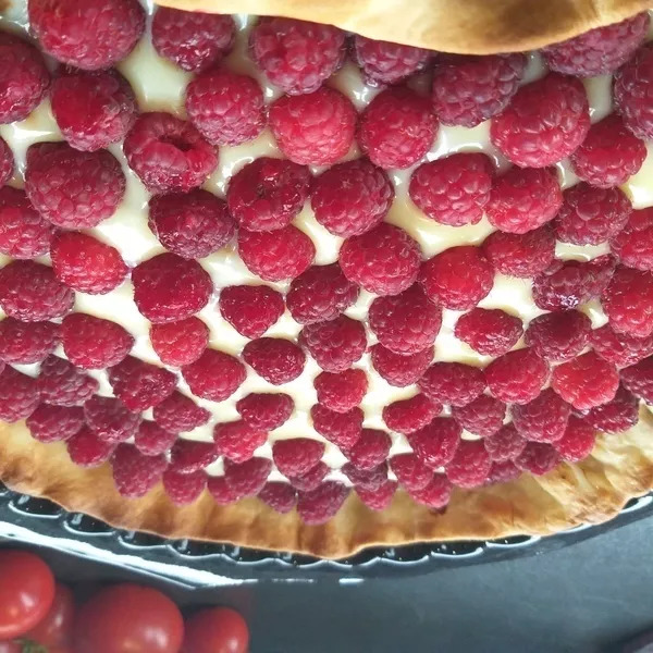 Tarte framboise chocolat blanc 