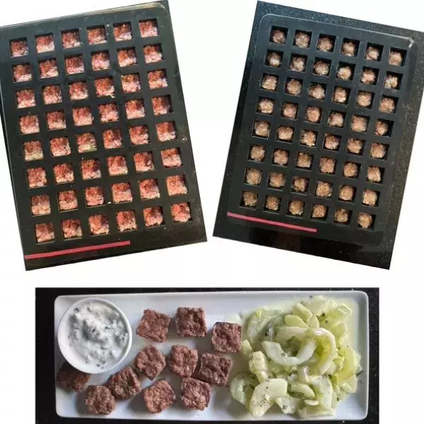 Bouchées aux trois parfums - Sauce au yaourt