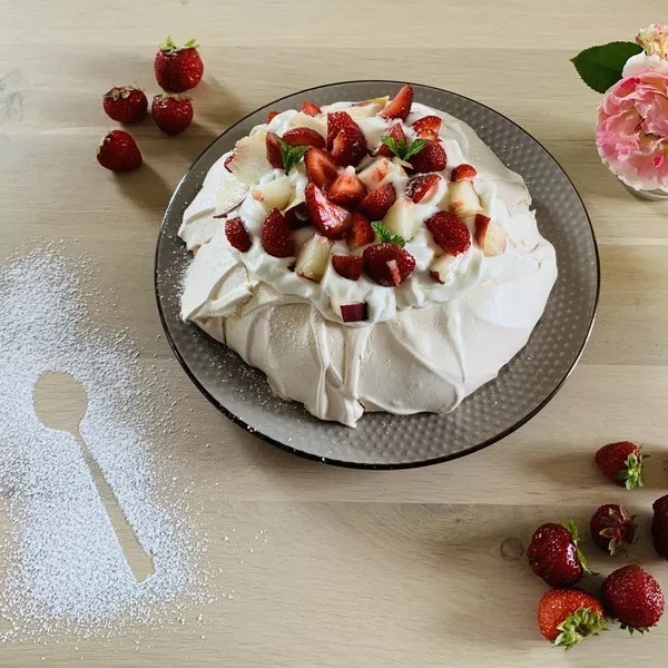 Pavlova aux fruits 🍓🍑