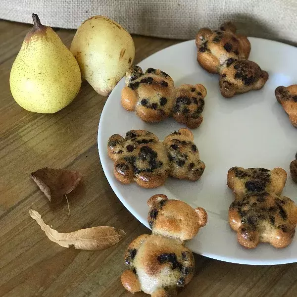 Gâteau poire pépites de chocolat 