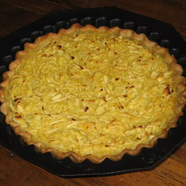 Tarte aux pommes râpées et citron 