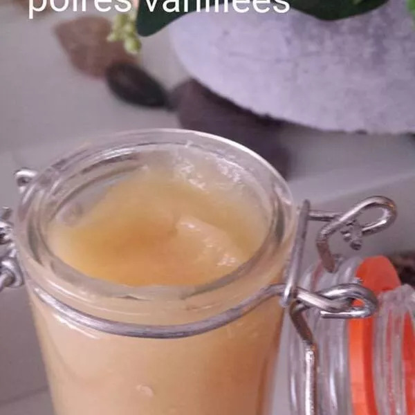 Compote pommes poires vanillées