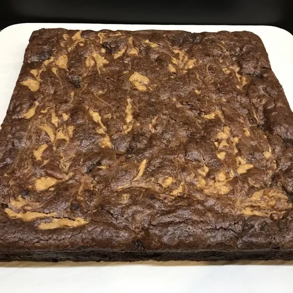 Brownies banane, beurre de cacahuète de Bernard 