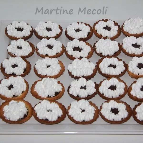 Mini tartelettes au chocolat meringuées sans cook'in