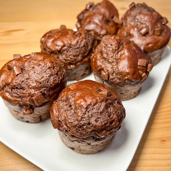 Muffins allégés choco banane