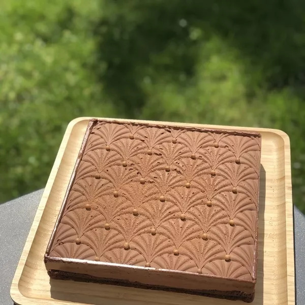 Entremets Double chocolat banane (version carrée)