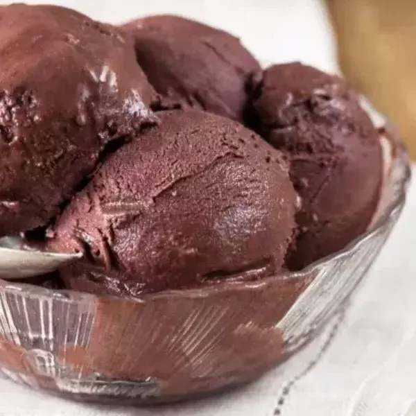 Glace au chocolat sans sorbetière sans lactose 