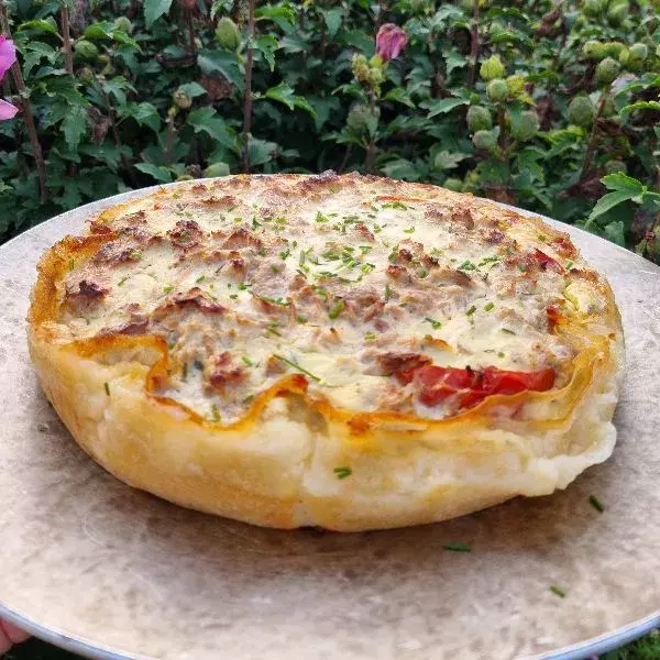 Tarte au thon et à la tomate 🍅 