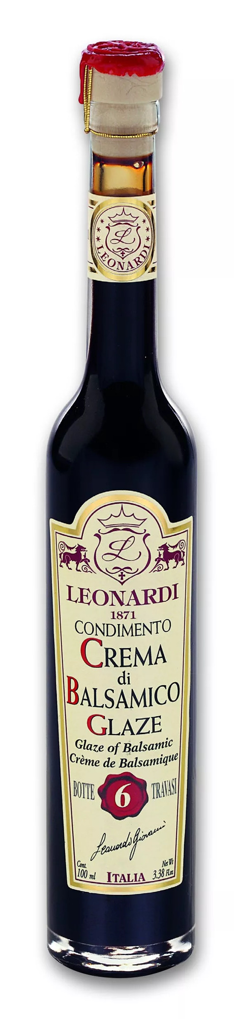 Crème de balsamique Leonardi 6 ans d'âge, 100 ml