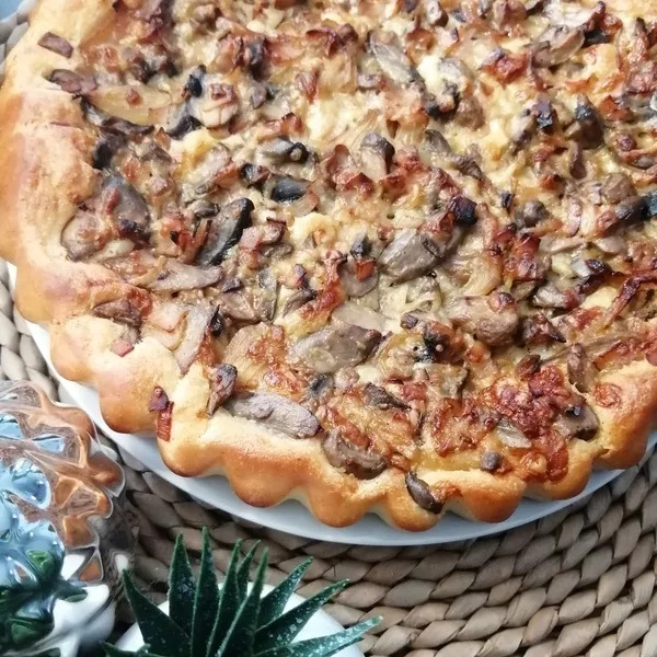 tarte briochée champignons/jambon