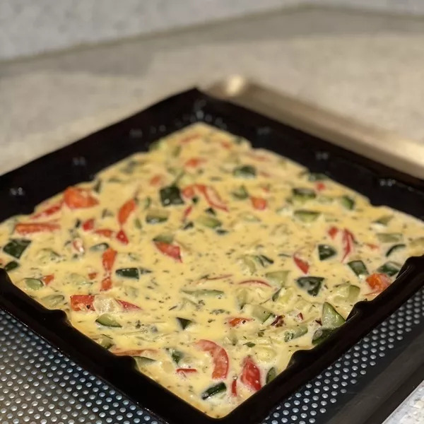 Quiche sans pâte aux légumes d’été