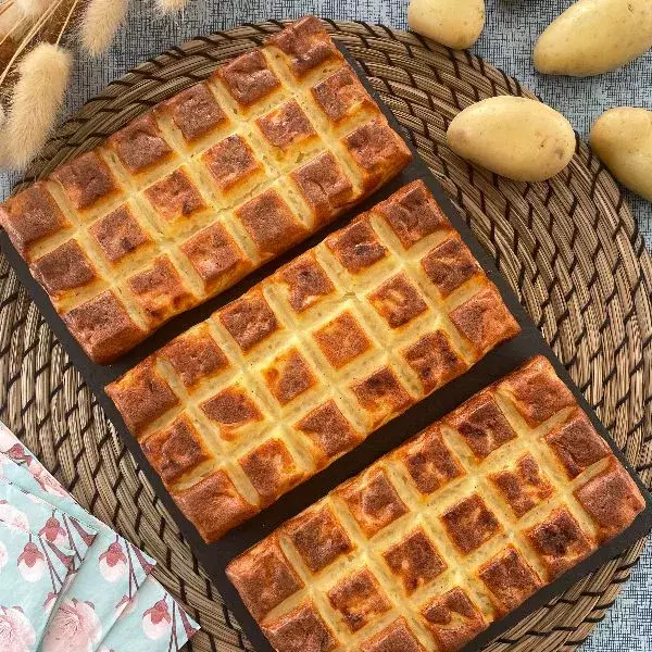 Gaufres salées aux pommes de terre