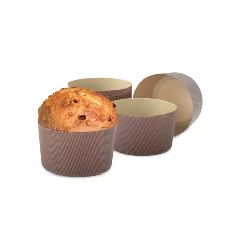 5 caissettes spéciales Panettone diamètre 13cm