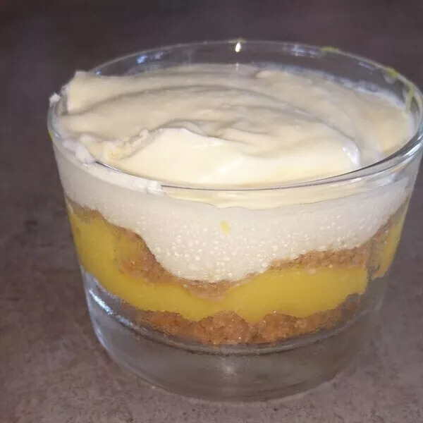 verrine spéculos citron chantilly