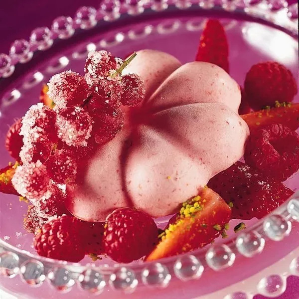 Bavarois aux fraises