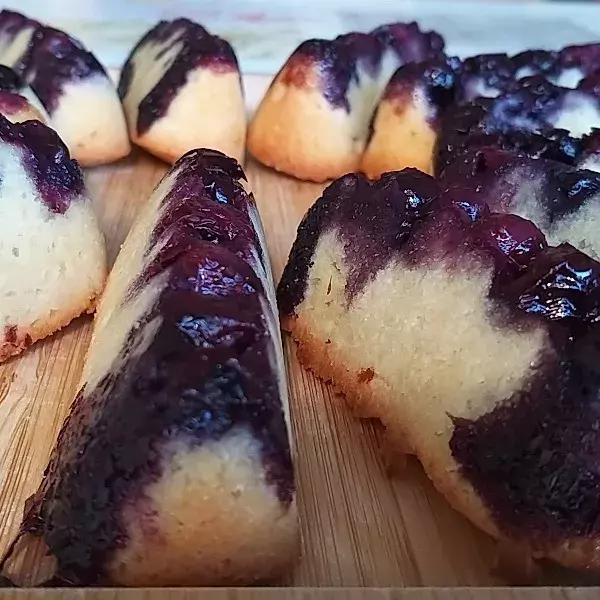 Mes petits financiers aux myrtilles