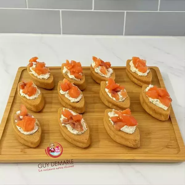 BARQUETTES AU SAUMON FUME