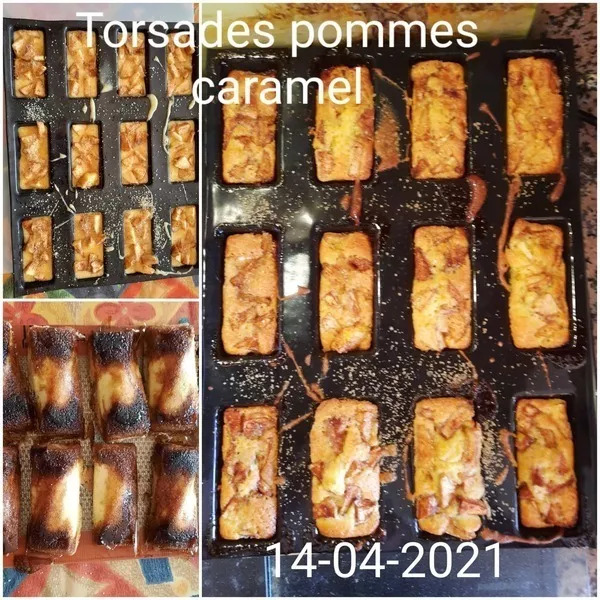 Torsades pommes et caramel