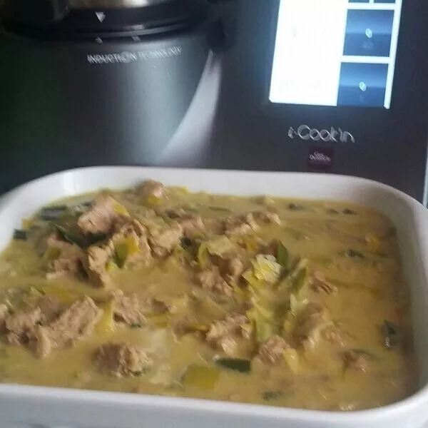 Veau à la Bière, poireaux et curry (cook'in d'ici et d'ailleurs)