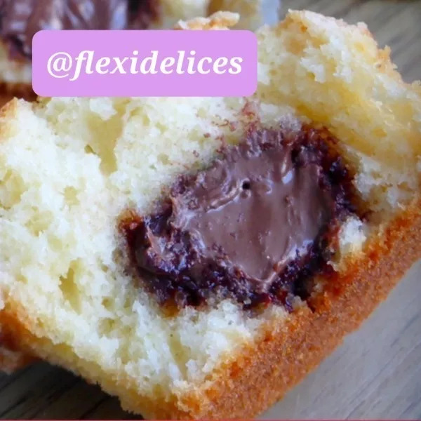 Muffins cœur coulant nutella