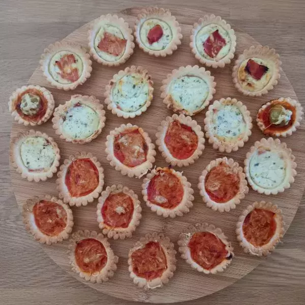 Mini tartelettes salées