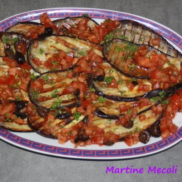 Aubergines grillées à la tomate sans cook'in