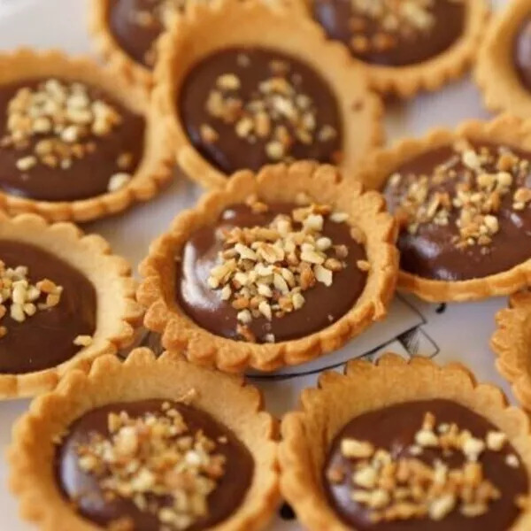 Mini-tartelettes chocolat/pralin