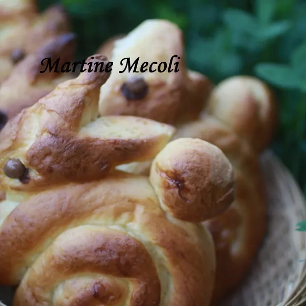 Petites brioches lapins de Pâques sans cook'in