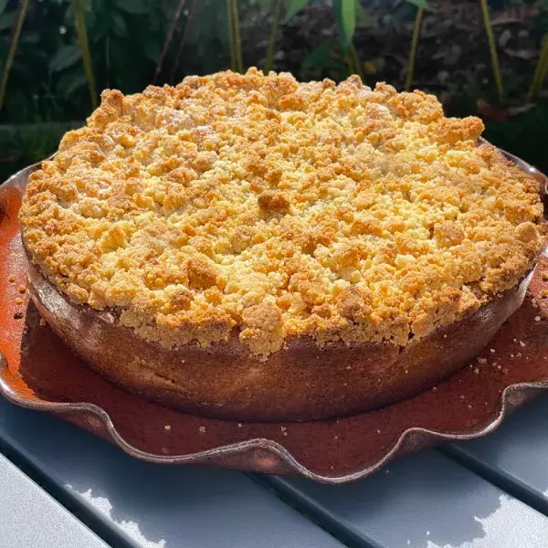 Gâteau streusel aux quetsches