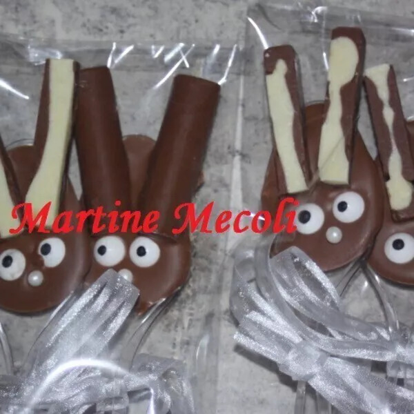 Petits lapins de Pâques tout chocolat