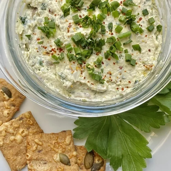 Tartinade a l’artichaut au fromage frais et aux herbes 