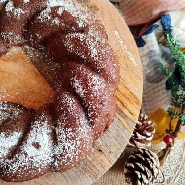 Fondant au chocolat, fromage blanc et pépites de chocolat