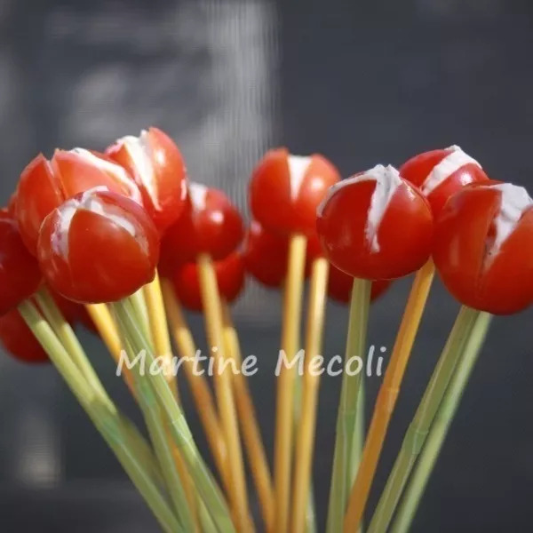 Bouquets de tulipes apéritives sans cook'in