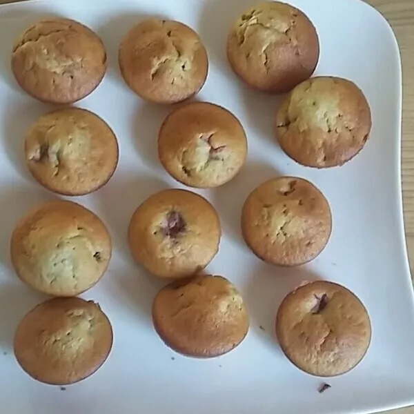 muffins fraises et menthe