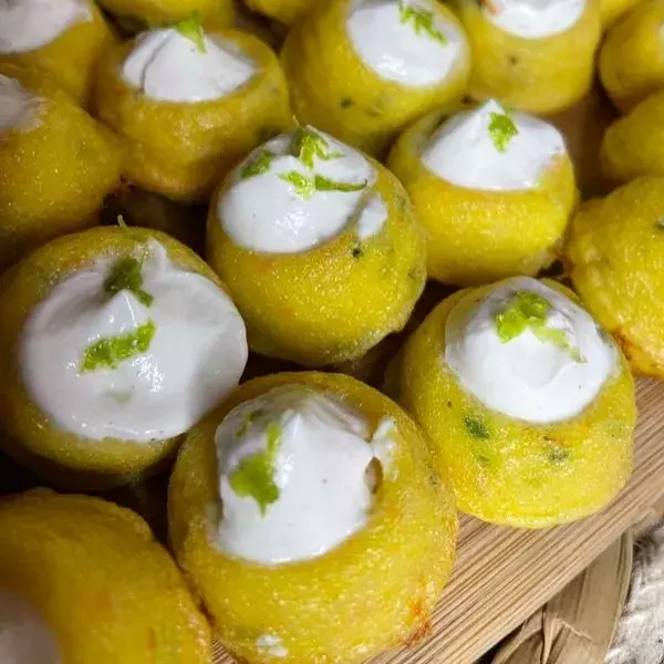 Bouchées de crevettes au citron vert et ciboulette 