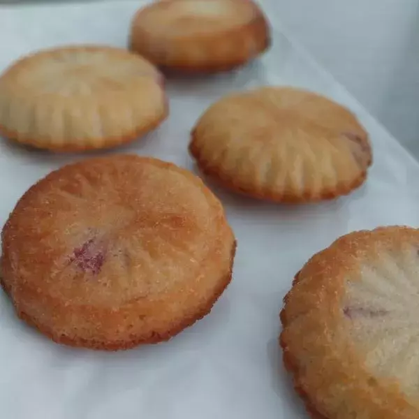 Financiers aux framboises