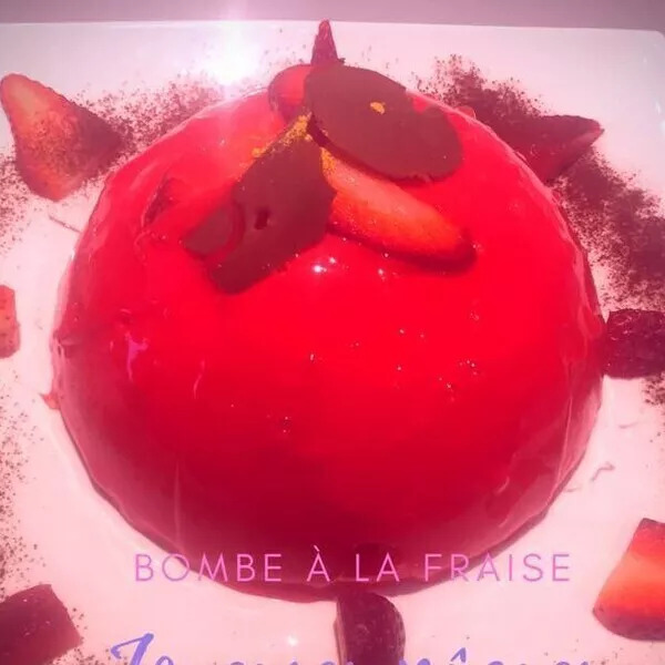 Bombe à la fraise 