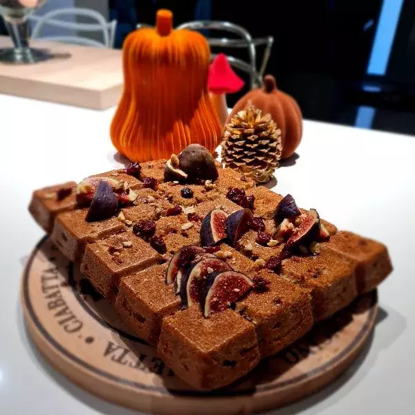 Gateau pépite choco, Earl Grey, figues