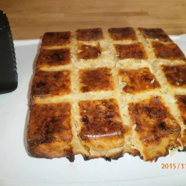 Gâteau de pommes de terre aux oignons