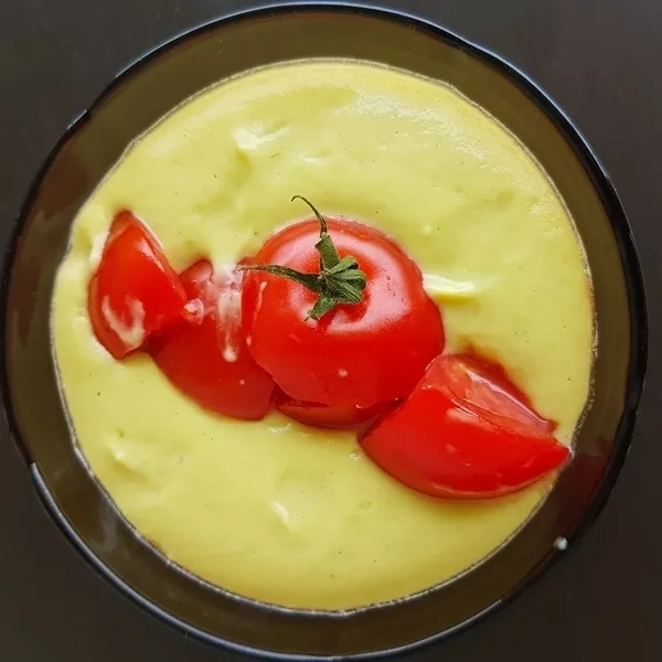 Crème d'avocat et de courgettes de Nathencuisine